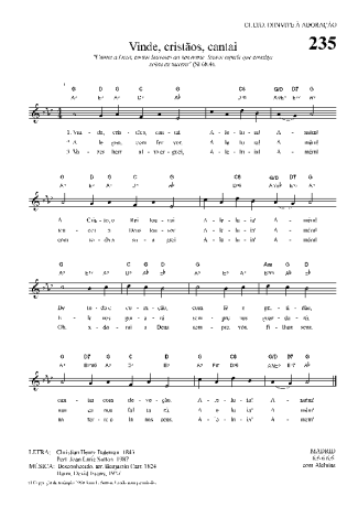 Hinário Para o Culto Cristão  score for Keyboard