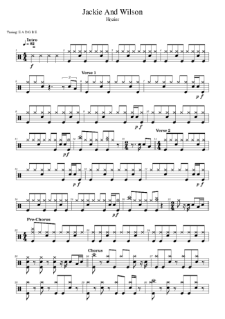 Score for Drums
