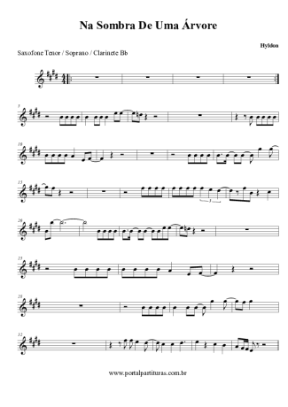 Hyldon Na Sombra De Uma Árvore score for Tenor Saxophone Soprano (Bb)