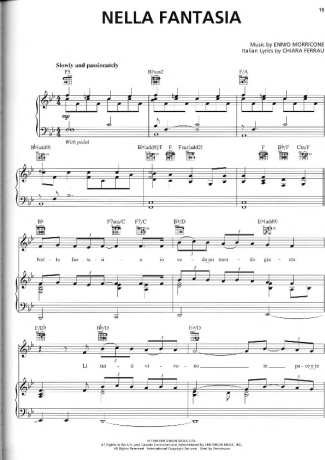 Il Divo Nella Fantasia score for Piano