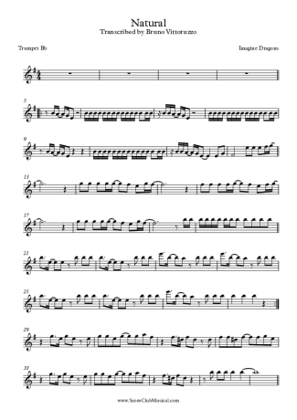 Imagine Dragons  score for Trumpet