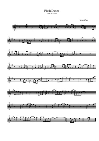Irene Cara Flashdance score for Alto Saxophone