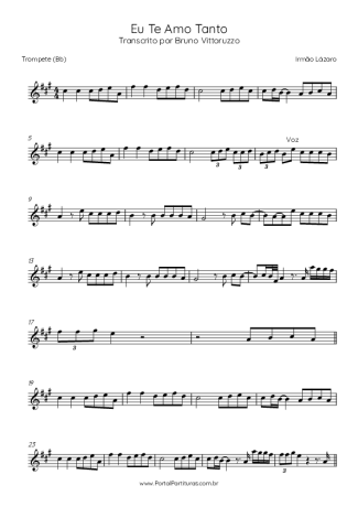 Irmão Lázaro  score for Trumpet