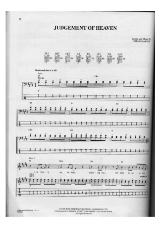 Iron Maiden  score for Guitar