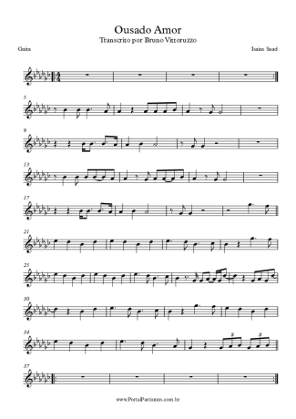 Isaias Saad Ousado Amor score for Harmonica