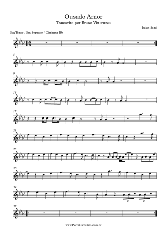 Isaias Saad  score for Tenor Saxophone Soprano (Bb)