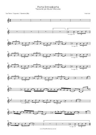 Ivan Lins Porta Entreaberta score for Tenor Saxophone Soprano (Bb)