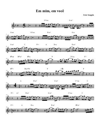 Ivete Sangalo  score for Tenor Saxophone Soprano (Bb)