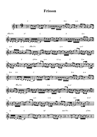 Ivete Sangalo Frisson score for Tenor Saxophone Soprano (Bb)