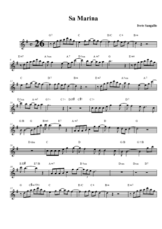 Ivete Sangalo  score for Tenor Saxophone Soprano (Bb)