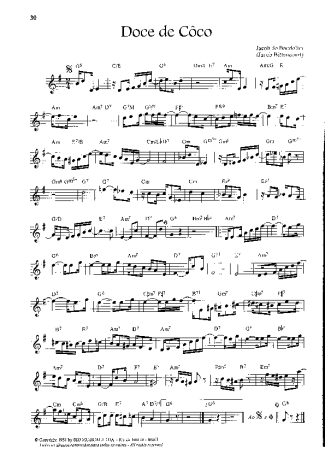 Jacob do Bandolim Doce de Côco score for Flute