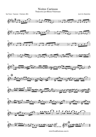 Jacob do Bandolim Noites Cariocas score for Clarinet (Bb)