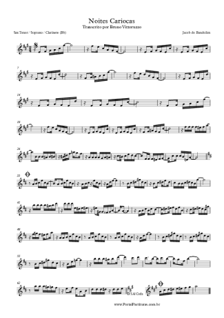 Jacob do Bandolim Noites Cariocas score for Clarinet (Bb)