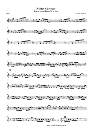Jacob do Bandolim Noites Cariocas score for Violin