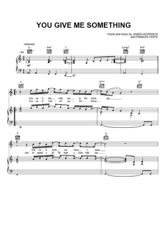 James Morrison  score for Piano