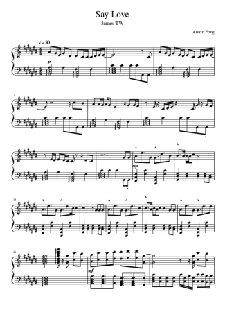 James TW  score for Piano