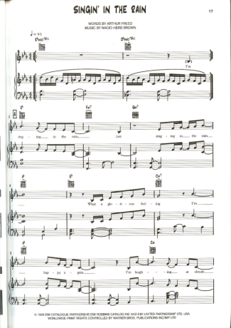 Jamie Cullum Singin In The Rain score for Piano