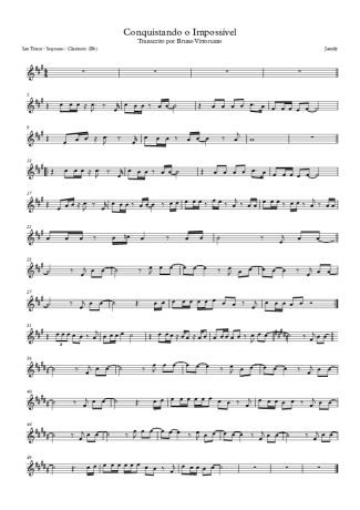 Jamily Conquistando O Impossível score for Tenor Saxophone Soprano (Bb)