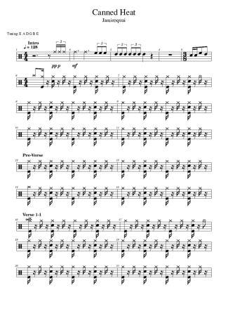 Score for Drums