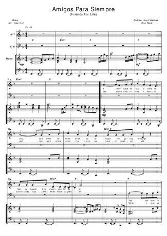 Jayne Amigos Para Sempre score for Voice and Choir