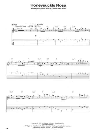 Jazz Standard  score for Guitar