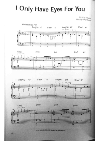 Jazz Standard  score for Piano