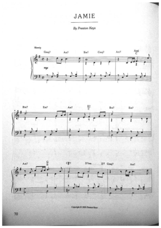 Jazz Standard  score for Piano