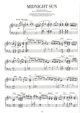 Jazz Standard  score for Piano