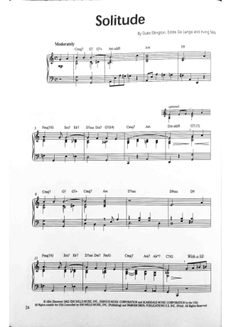 Jazz Standard  score for Piano