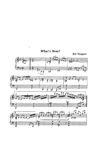 Jazz Standard Whats New_ score for Piano