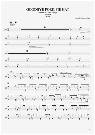 Jeff Beck  score for Drums