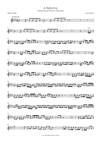 Score for Clarinet (Bb)