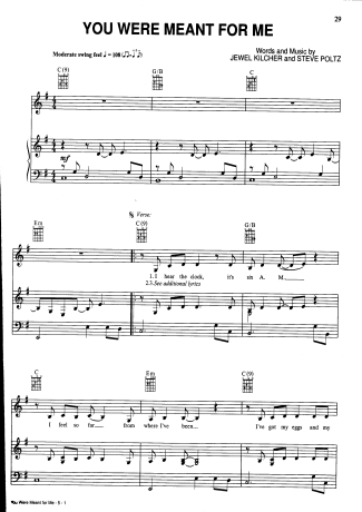 Jewel  score for Piano