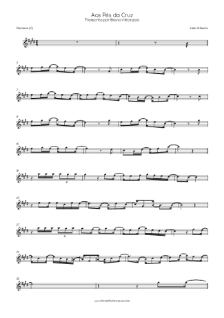 João Gilberto  score for Clarinet (C)