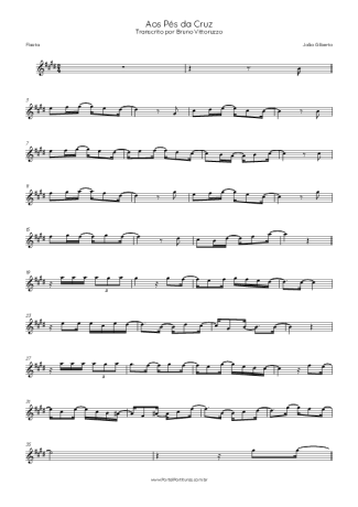 João Gilberto  score for Flute