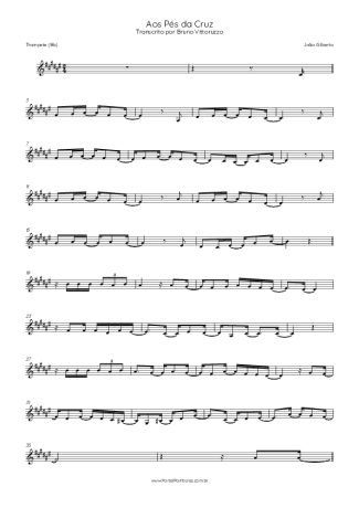 João Gilberto Aos Pés Da Cruz score for Trumpet