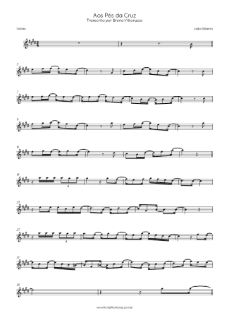 João Gilberto Aos Pés Da Cruz score for Violin