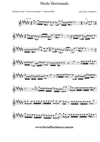 João Neto e Frederico  score for Clarinet (Bb)