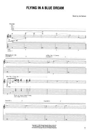 Joe Satriani  score for Guitar