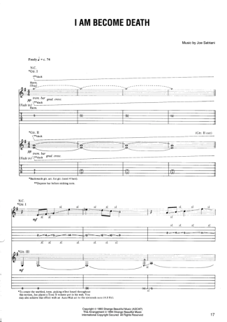 Joe Satriani  score for Guitar