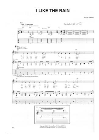 Joe Satriani  score for Guitar