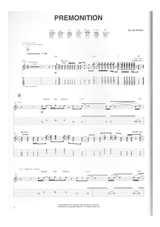 Joe Satriani  score for Guitar