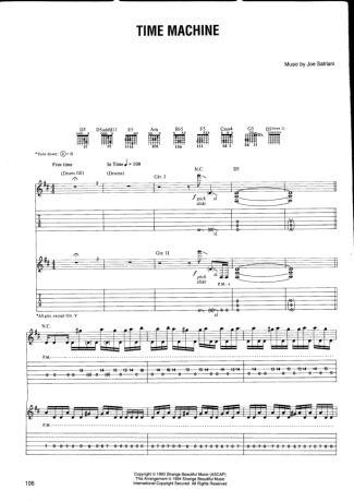 Joe Satriani  score for Guitar