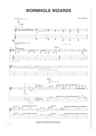 Joe Satriani  score for Guitar