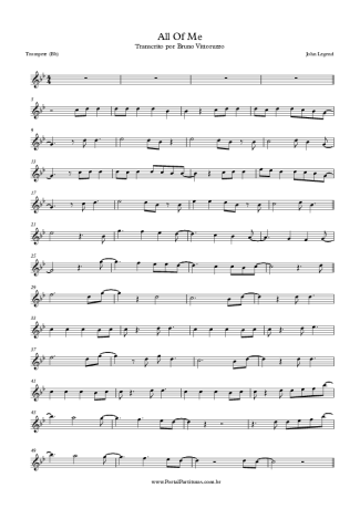 John Legend  score for Trumpet