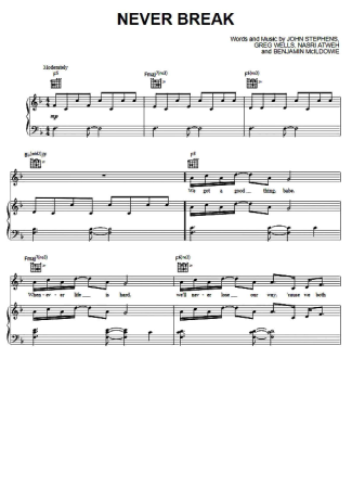 John Legend  score for Piano