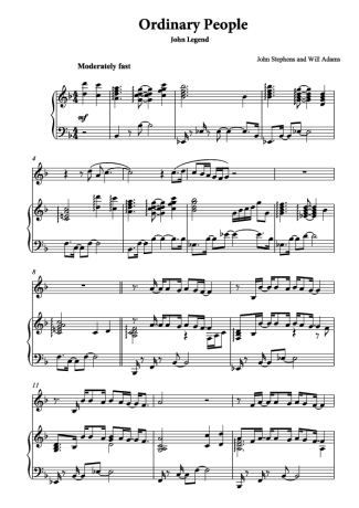 John Legend  score for Piano