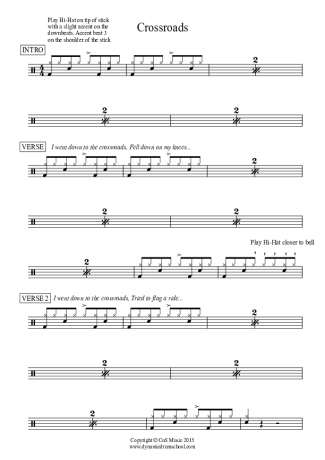 Score for Drums