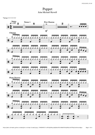 Score for Drums
