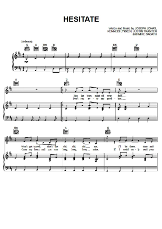 Jonas Brothers  score for Piano